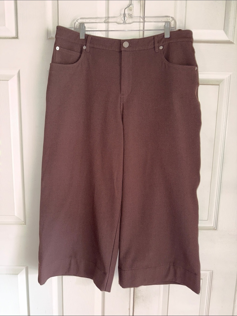Staud Grayson Brown Wide Leg Pants